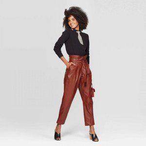 Nwot Who What Wear Faux Leather Pants 